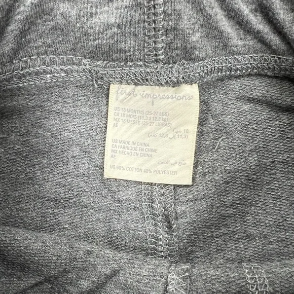 First Impressions Baby Gray and White Jogger Pants Sz 18 months - Picture 4 of 7